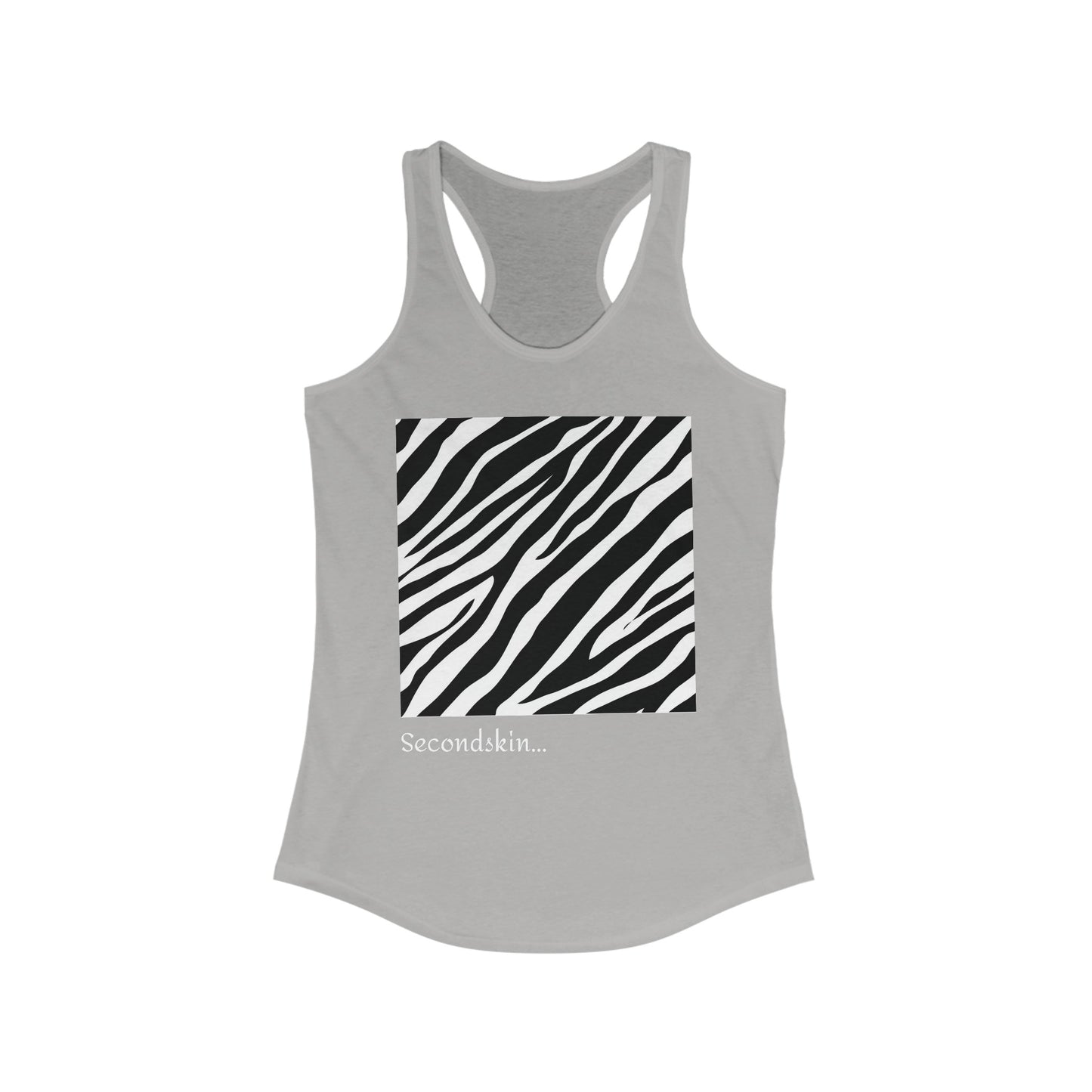 Women's Ideal Racerback Zebra Tank