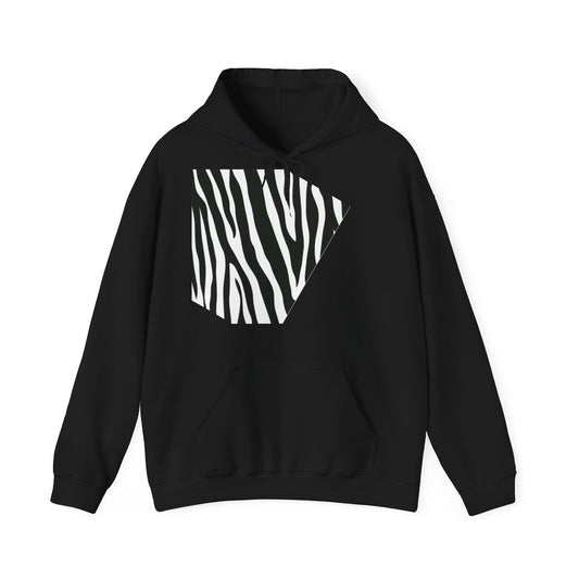 Unisex Heavy Blend™ Hooded Zebra Sweatshirt