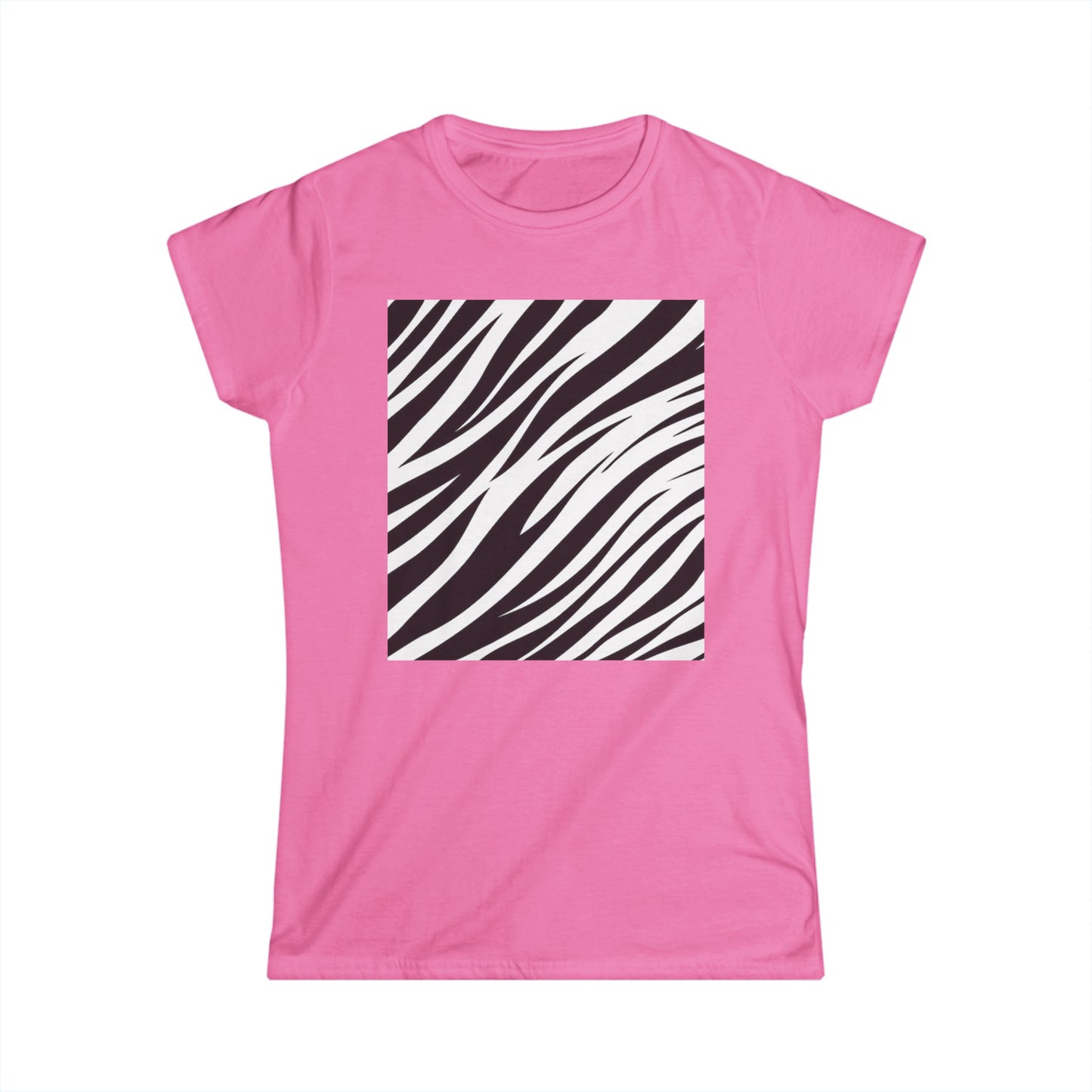 Camiseta Softstyle Zebra para mujer