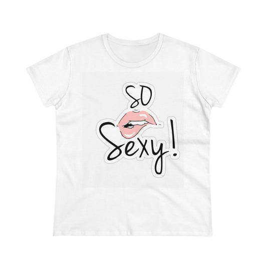 Camiseta sexy de algodón de peso medio para mujer