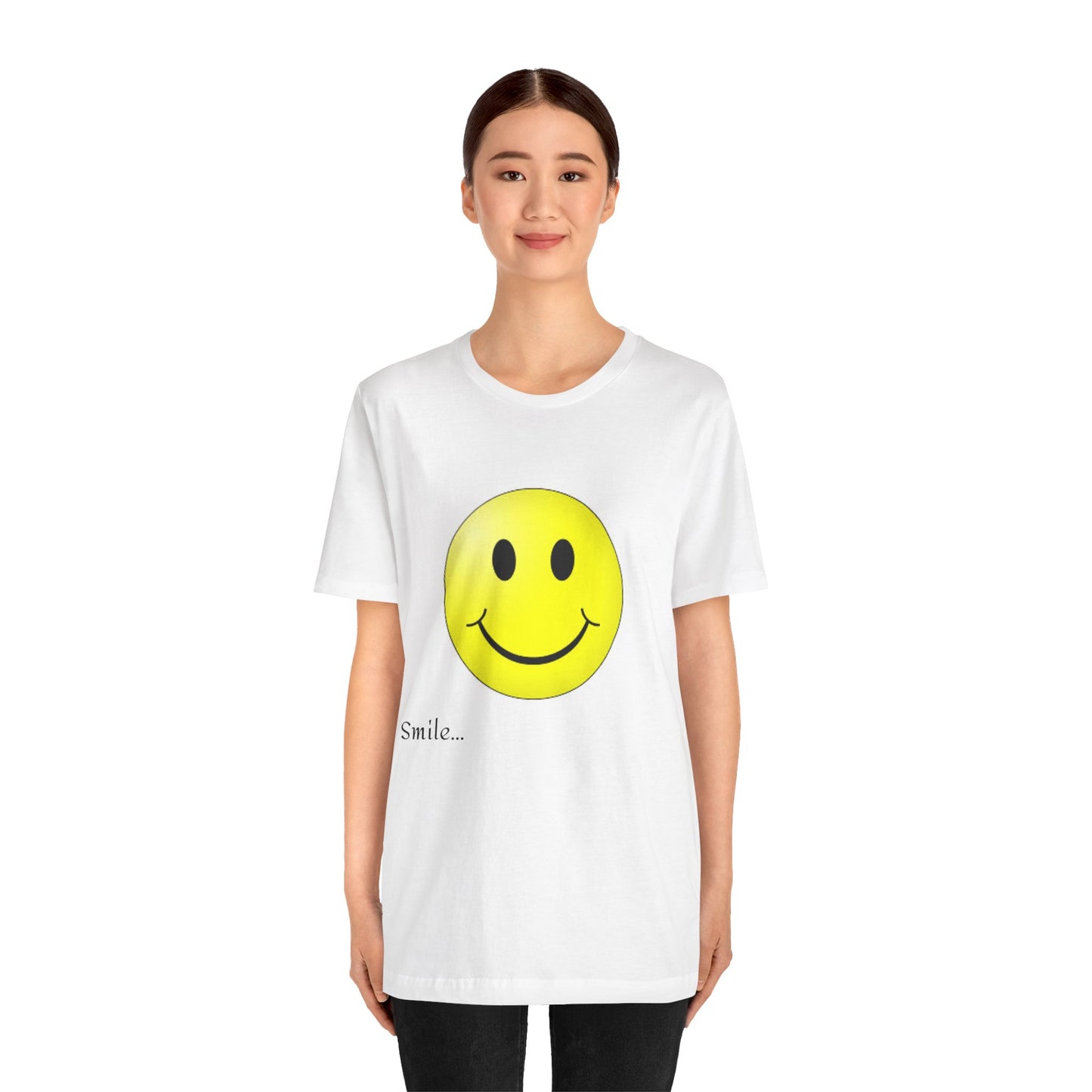 Camiseta unisex de manga corta con sonrisa