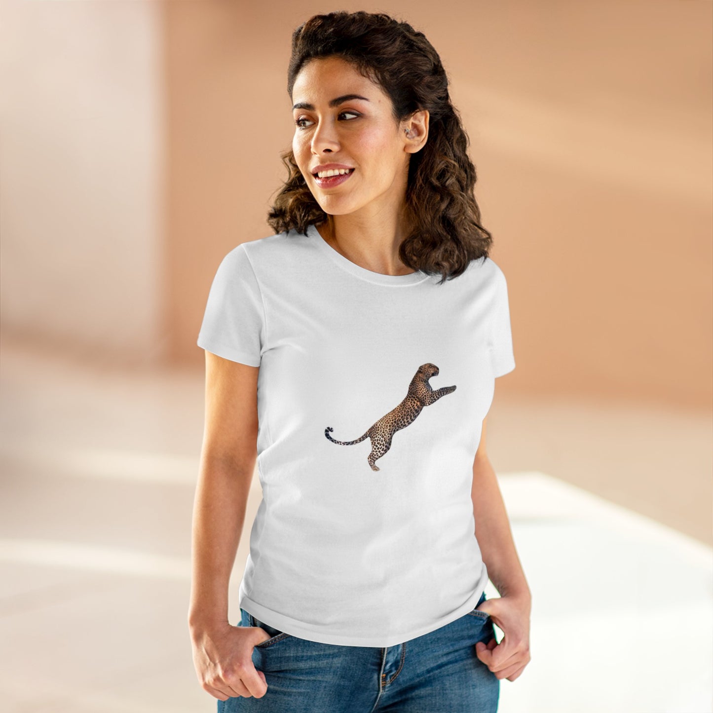 Women's Midweight Cotton Animal Tee