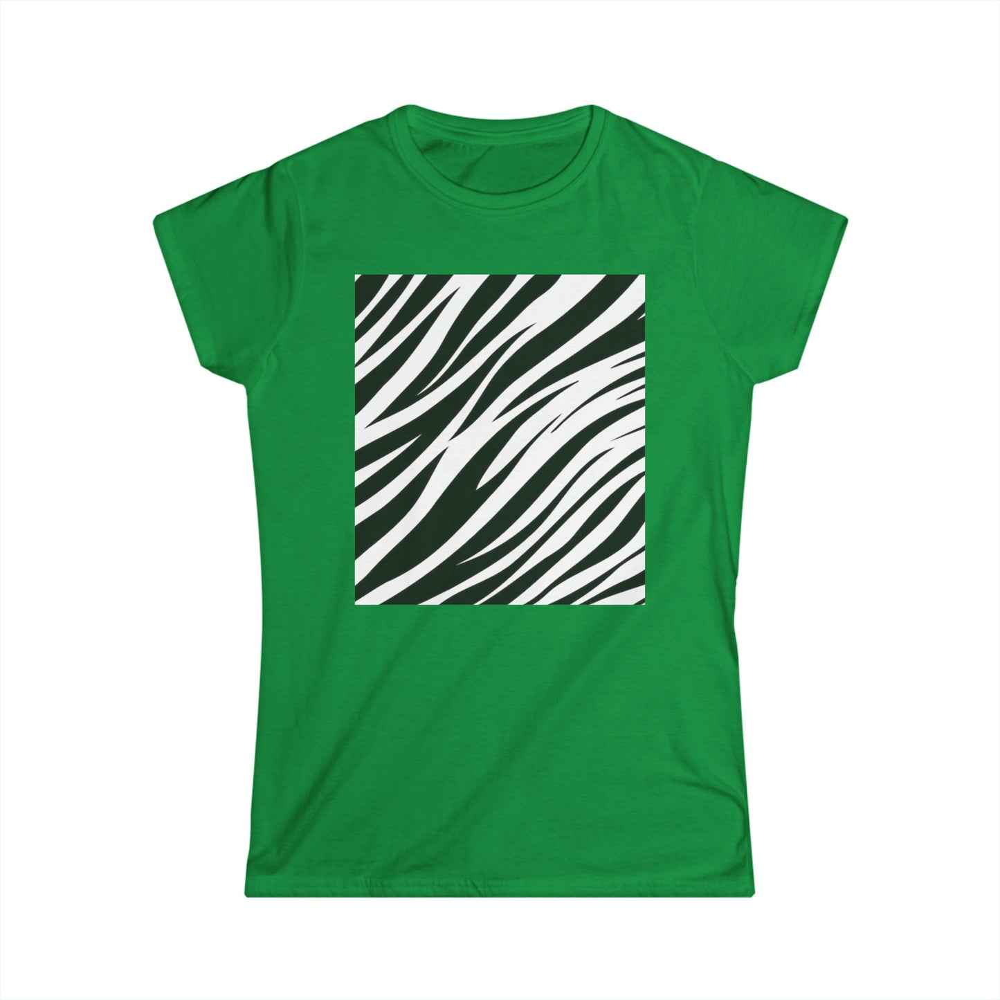 Camiseta Softstyle Zebra para mujer