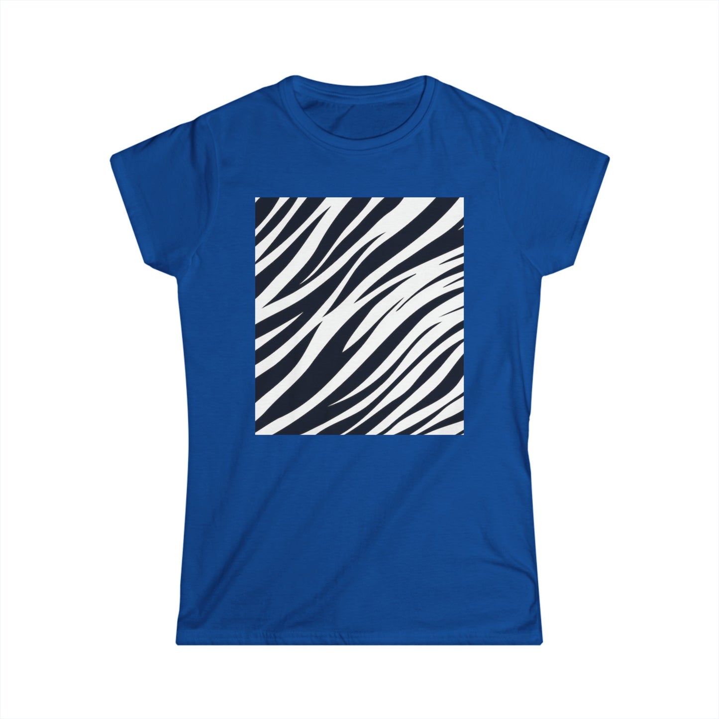 Camiseta Softstyle Zebra para mujer