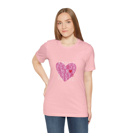 Womens Jersey Short Sleeve Love Tee