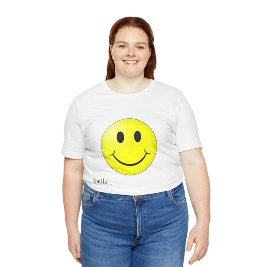 Camiseta unisex de manga corta con sonrisa