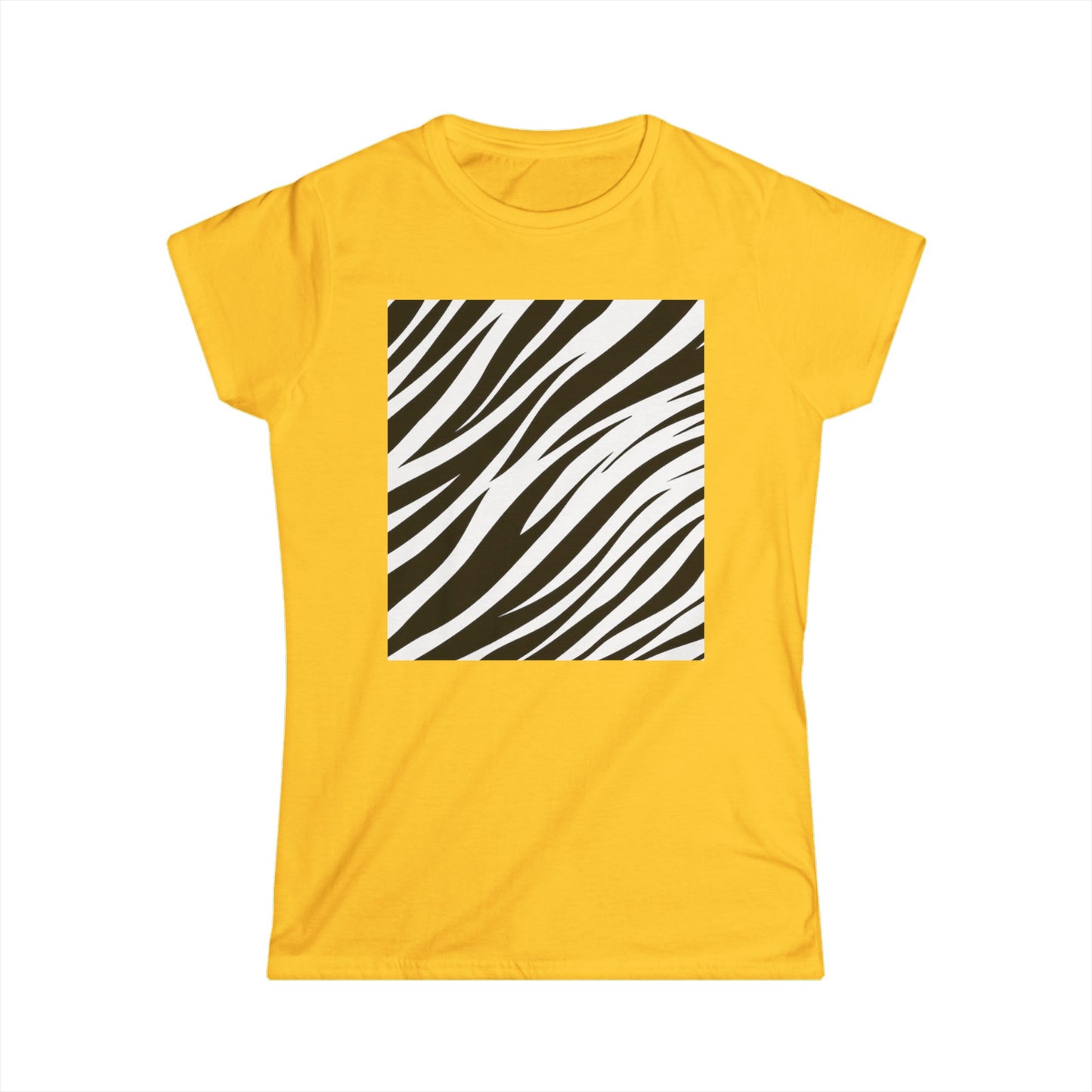 Camiseta Softstyle Zebra para mujer