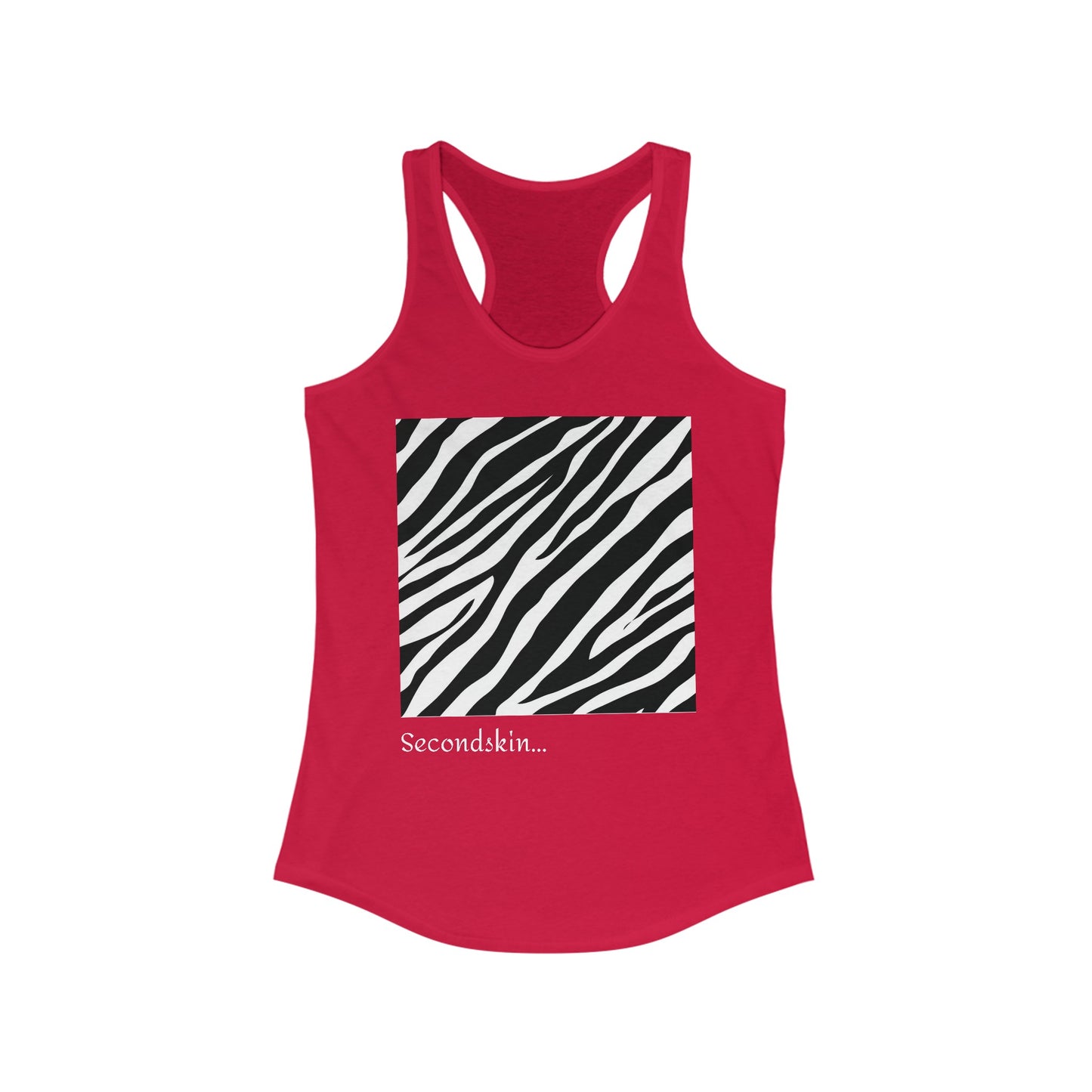 Women's Ideal Racerback Zebra Tank